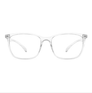 Blue Light Blocking Anti Eyestrain Lens Eyeglasses Crystal Frame